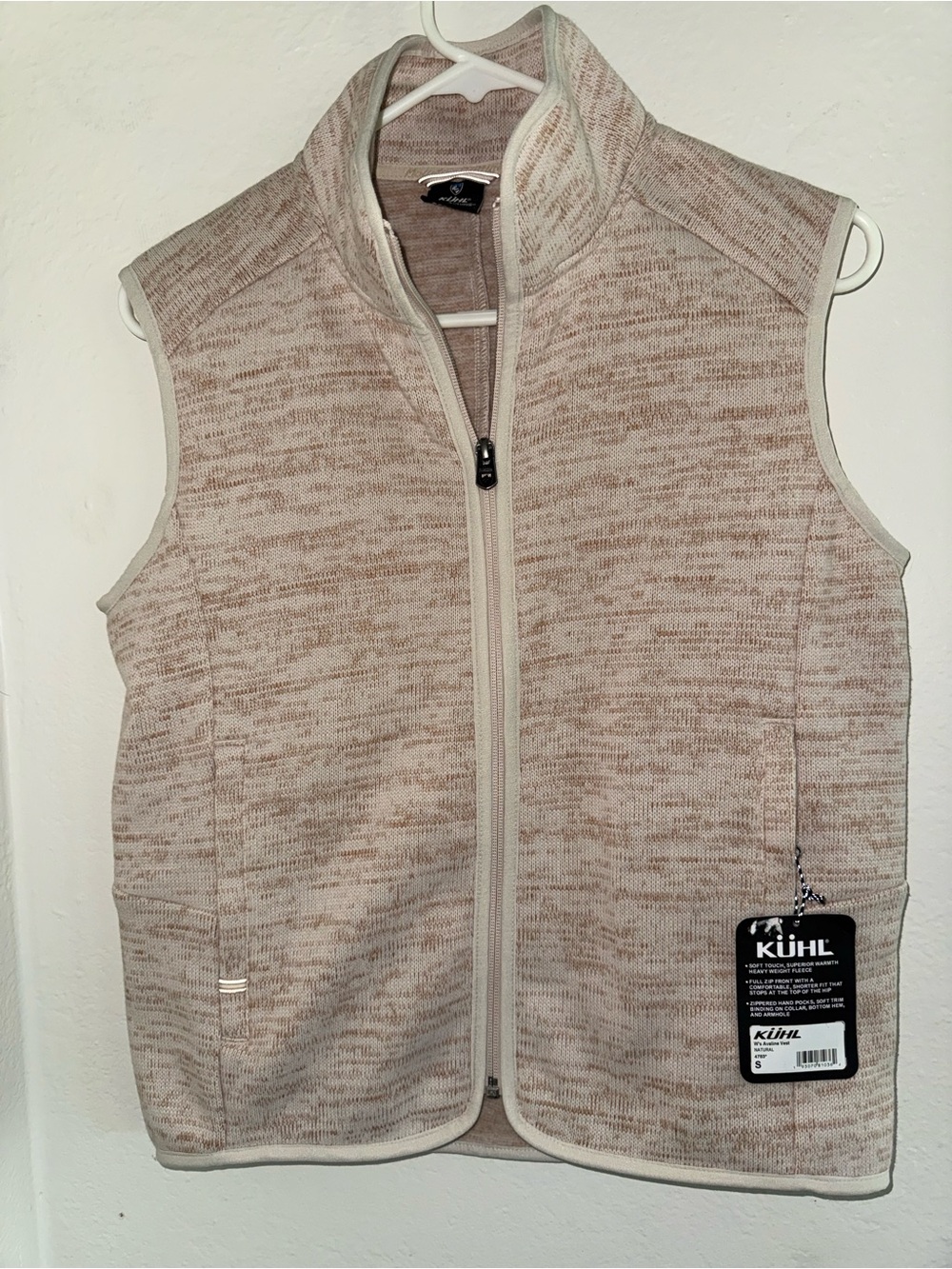 Kuhl Avaline Vest, size small color natural